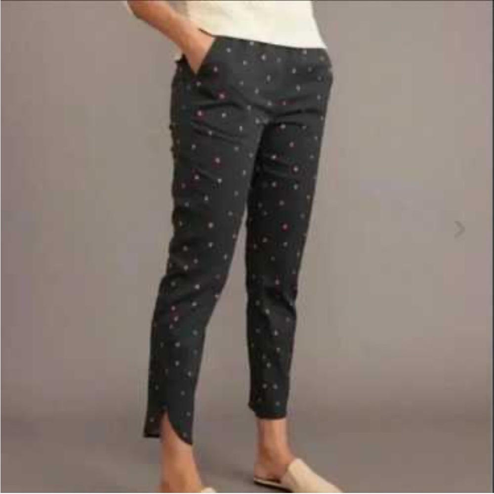 Marine Layer Allison Women’s Pants Size Large "Queen of Hearts" print Pull On